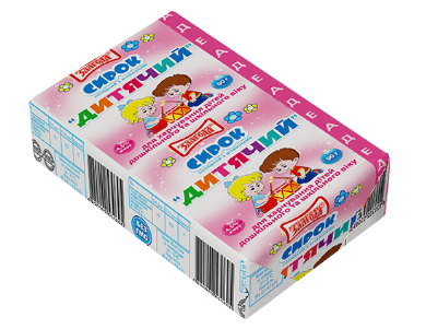 Дитячий сирок з полуницею 4,5% 90гр Злагода